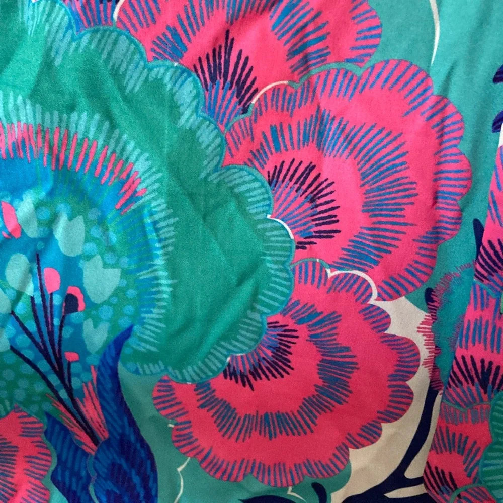 Rachel Zoe Floral Wide Leg Pants in Pink, Blue, and Green - Picture 4 of 11